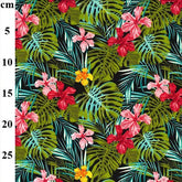 Rose & Hubble Baumwoll-Popeline mit Aloha-Hawaii-Tropendruck (CP0739)